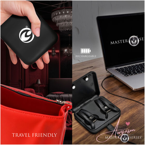 Dark Grip Wireless Vibrating Nipple Clamps - Image 5