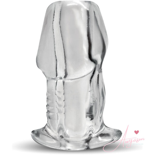 Dicked Clear Hollow Anal Plug - X-Large - Image 7