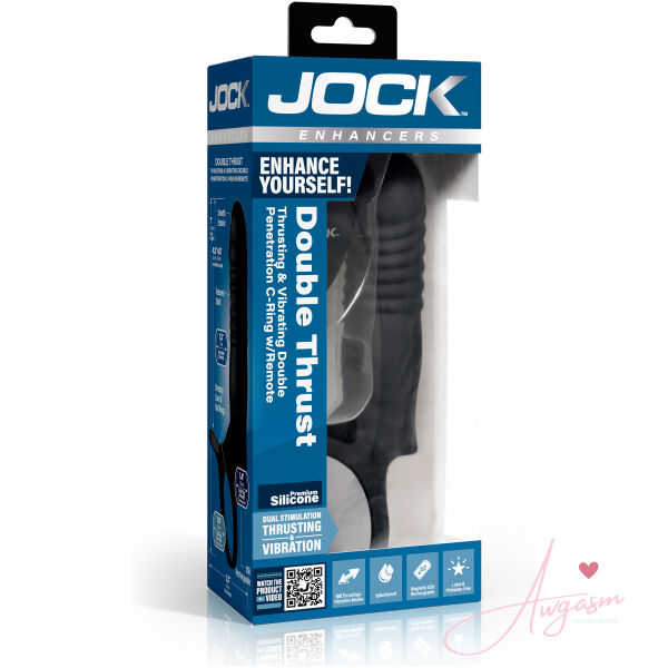 Double Thrust Thrusting & Vibrating Double Penetration C-Ring w/ Remote - Image 6