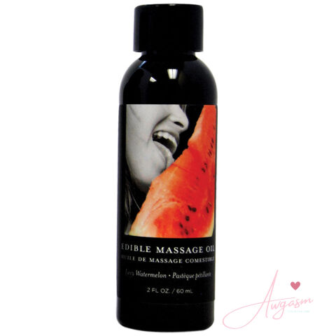 Earthly Body Edible Massage Oil-Watermelon 2oz