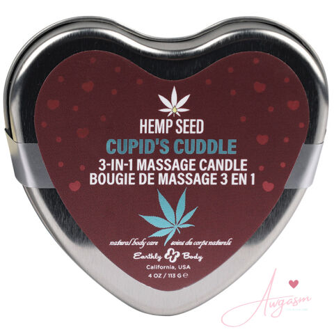 Earthly Body Hemp Seed 3n1 Valentines Day Candles-Cupid's Cuddle 4oz