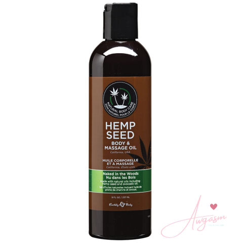 Earthly Body Hemp Seed Massage & Body Oil-Naked in the Woods 8oz