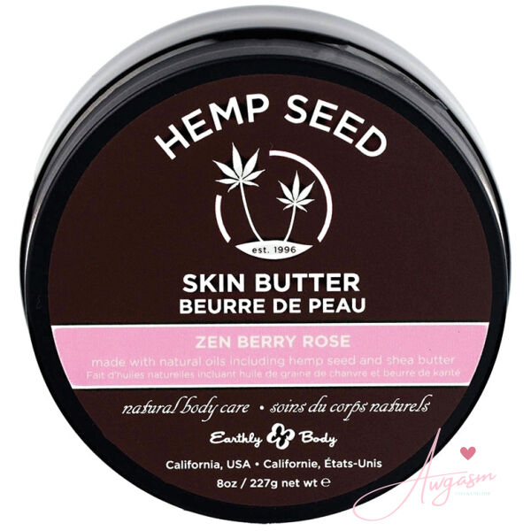 Earthly Body Hemp Seed Skin Butter-Zen Berry Rose 8oz - Image 2