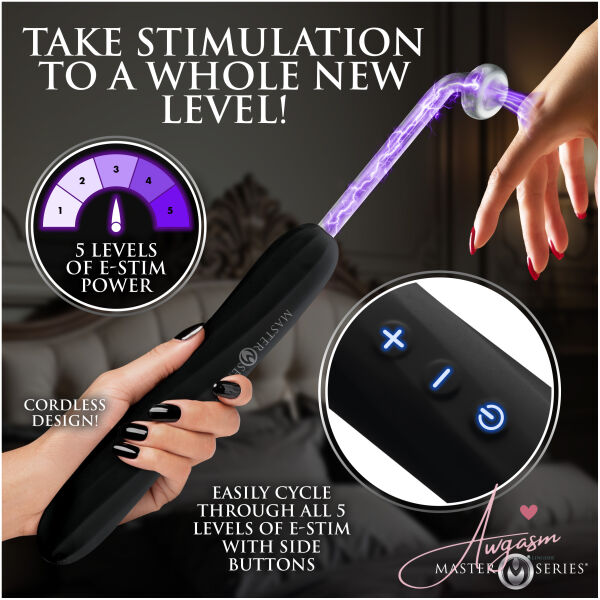 Elektra Rechargeable Violet Wand - Black - Image 3