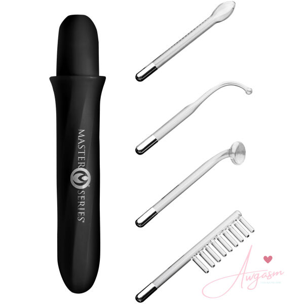 Elektrawand Rechargeable Violet Wand with Attachments - Black - Image 6