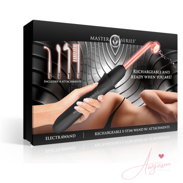 Elektrawand Rechargeable Violet Wand with Attachments - Black - Image 7