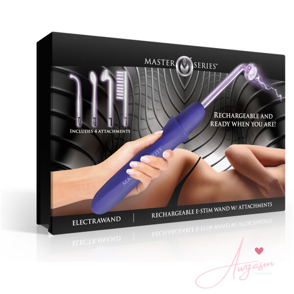 Elektrawand Rechargeable Violet Wand with Attachments - Purple - Image 7