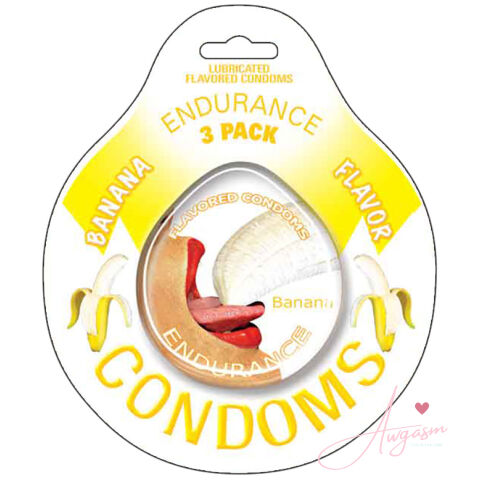 Endurance Condoms-Banana 3pk