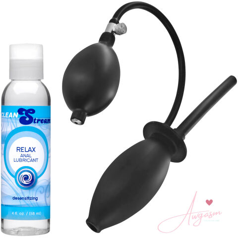 Enema Anal Stretching Kit with Plug and Desensitizing Lube