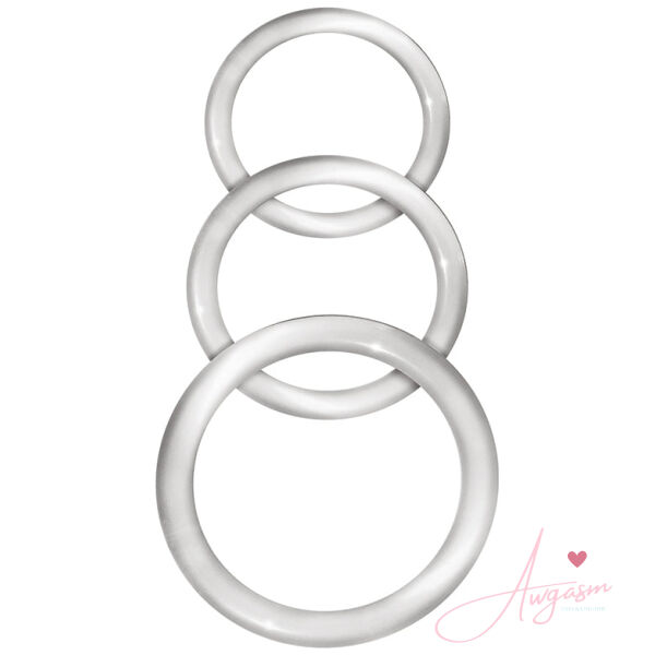 Enhancer Silicone Cock Rings-Clear - Image 2