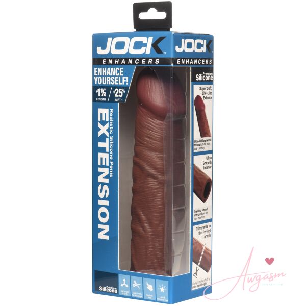 Enhancers 1.5" Silicone Penis Extension Sleeve - Dark - Image 6