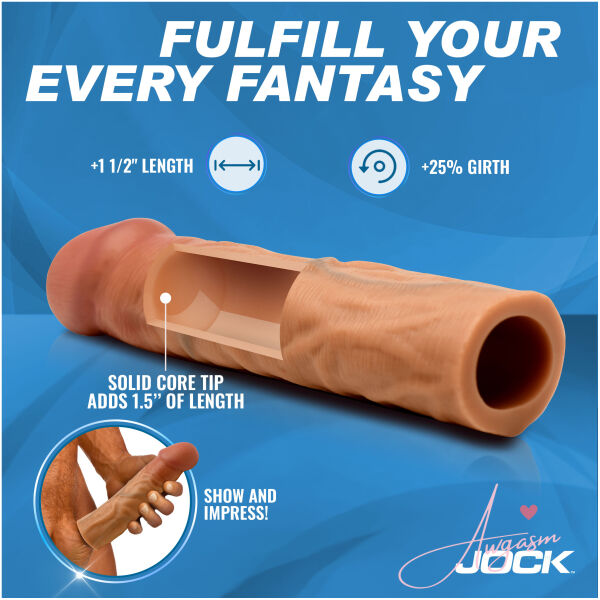 Enhancers 1.5" Silicone Penis Extension Sleeve - Medium - Image 3