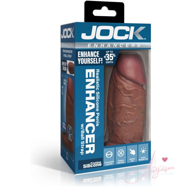 Enhancers Silicone Penis Extension Sleeve - Dark - Image 6
