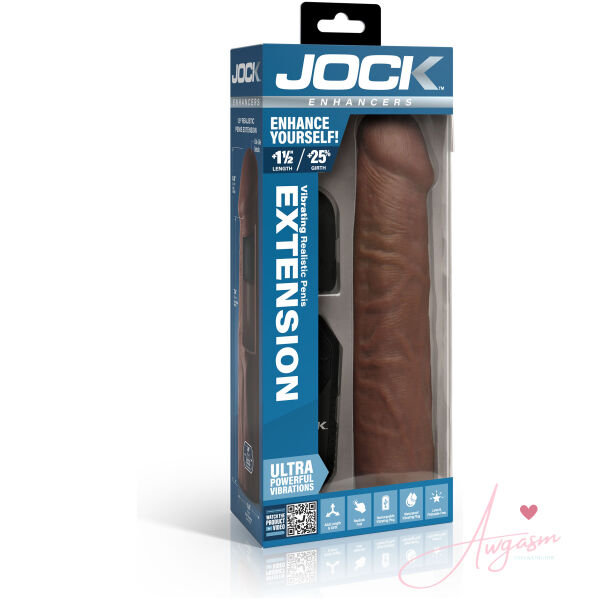 Enhancers Vibrating Penis Extension w/ Remote - Dark - Image 6
