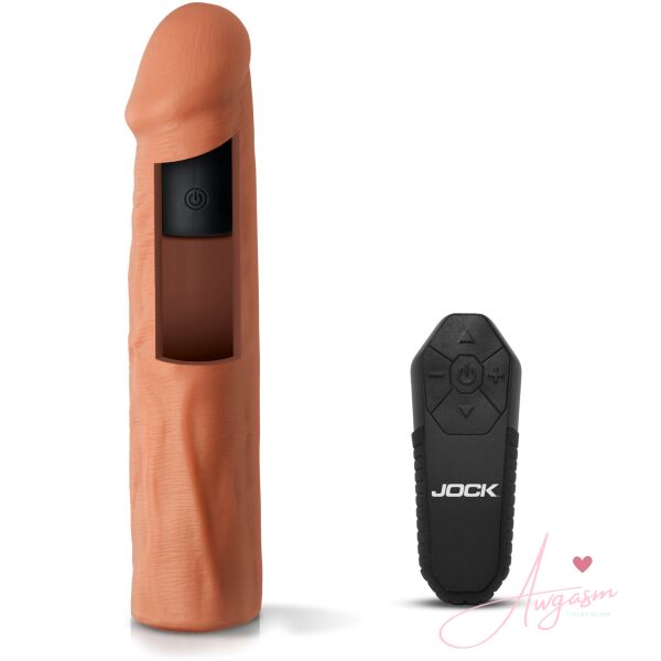 Enhancers Vibrating Penis Extension w/ Remote - Light - Image 5