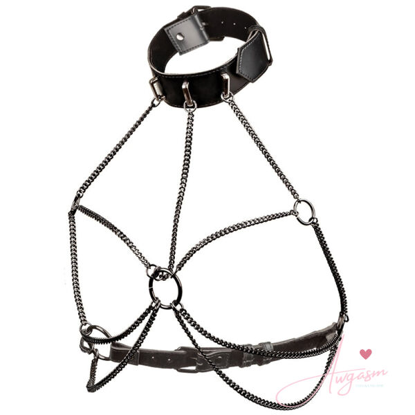 Euphoria Collection Plus Size Multi Chain Collar Harness - Image 2