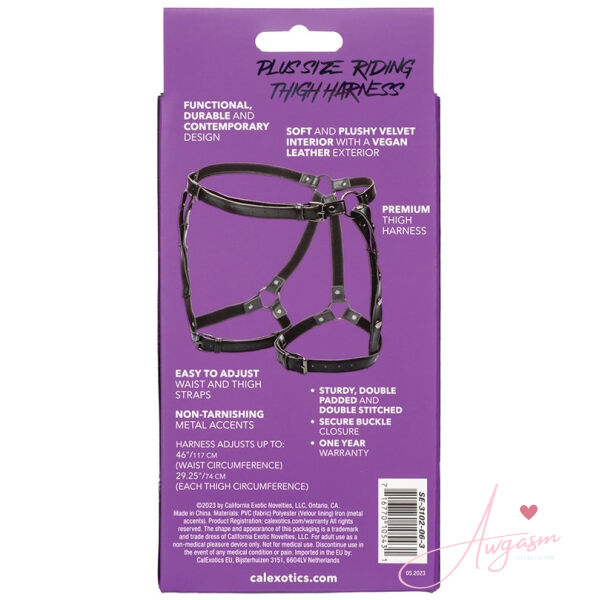 Euphoria Collection Plus Size Riding Thigh Harness - Image 5