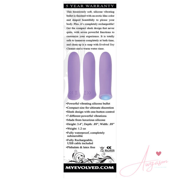 Evolved Purple Haze Silicone Bullet-Purple - Image 3