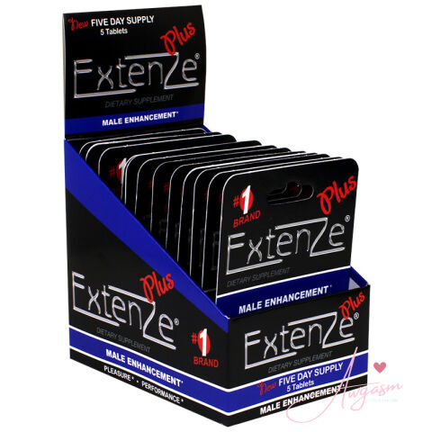 Extenze Red Tablet 5ct Blister Display of 12