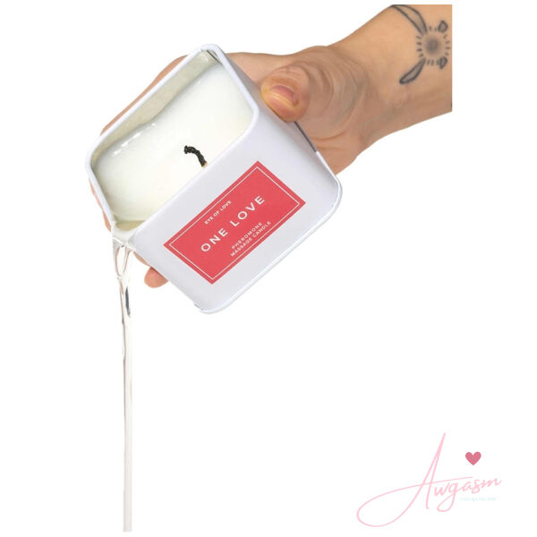 Eye of Love Pheromone Massage Candle-One Love 6oz - Image 2