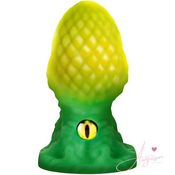 Eye of the Dragon Silicone Butt Plug - Green - Image 4