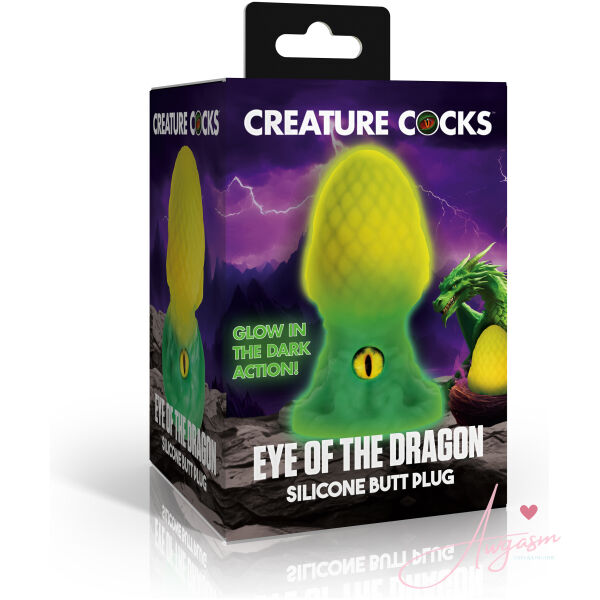 Eye of the Dragon Silicone Butt Plug - Green - Image 5