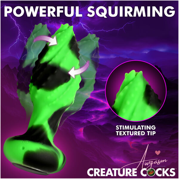 Eye of the Spawn Vibrating & Squirming Silicone Butt Plug - Image 3