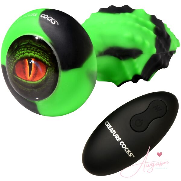 Eye of the Spawn Vibrating & Squirming Silicone Butt Plug - Image 5