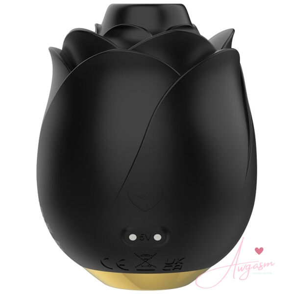 Fifty Shades of Grey Hearts & Flowers Black Rose Suction Vibe - Image 2