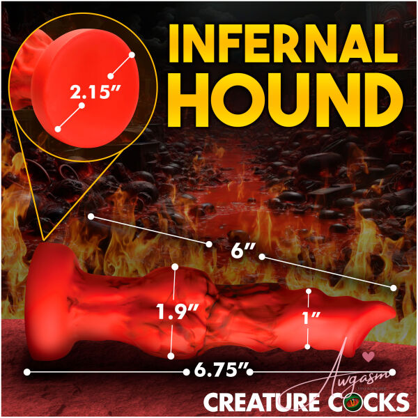 Fire Hound Silicone Dildo - Small - Image 4