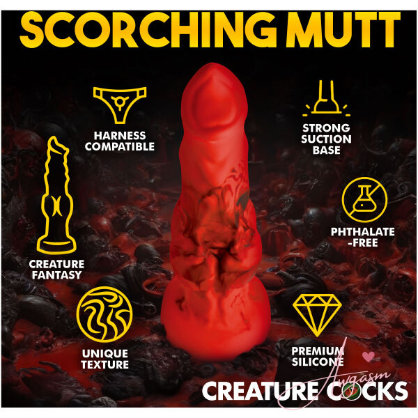 Fire Hound Silicone Dildo - Small - Image 5
