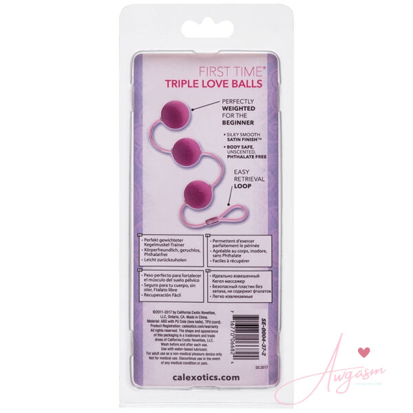 First Time Love Balls Triple Lover-Pink - Image 3