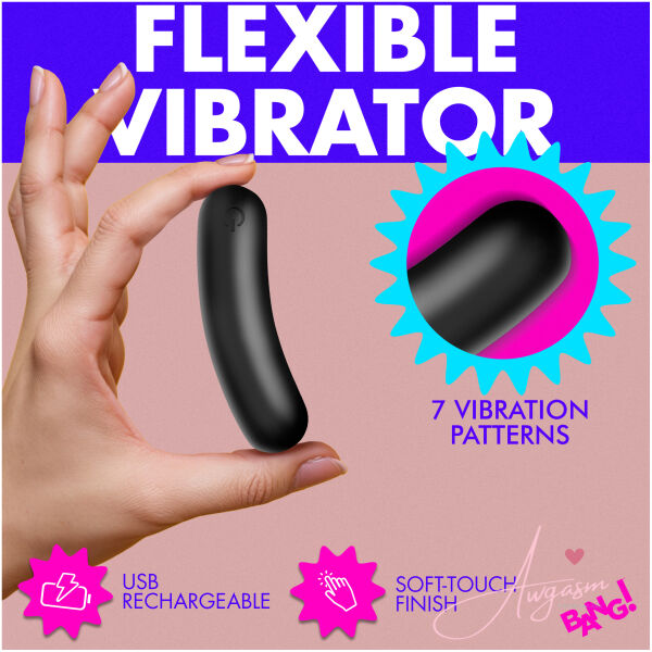 Flexible Silicone Bullet - Black - Image 2