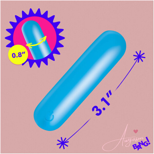 Flexible Silicone Bullet - Blue - Image 4