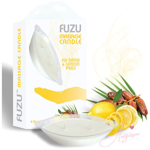 Fuzu Massage Candle-Fiji Dates & lemon Peels