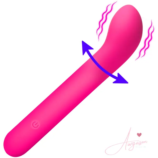 G-Spot Flexible Silicone Vibrator - PInk - Image 5
