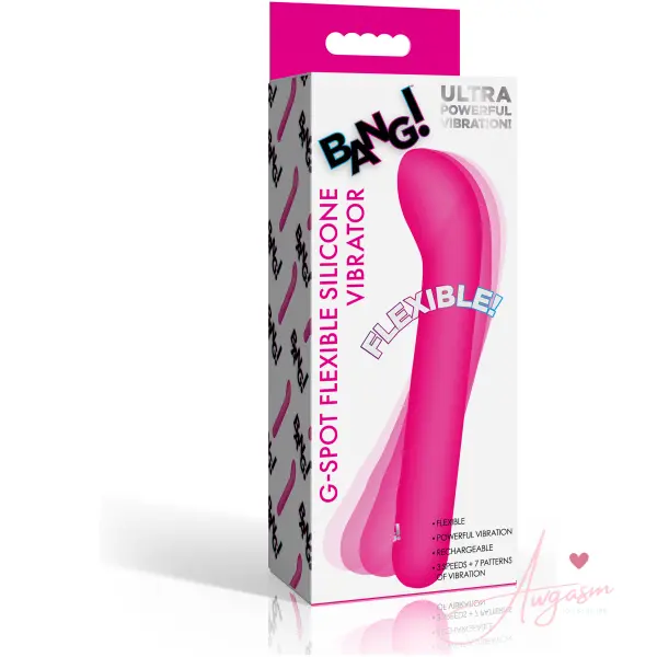 G-Spot Flexible Silicone Vibrator - PInk - Image 6
