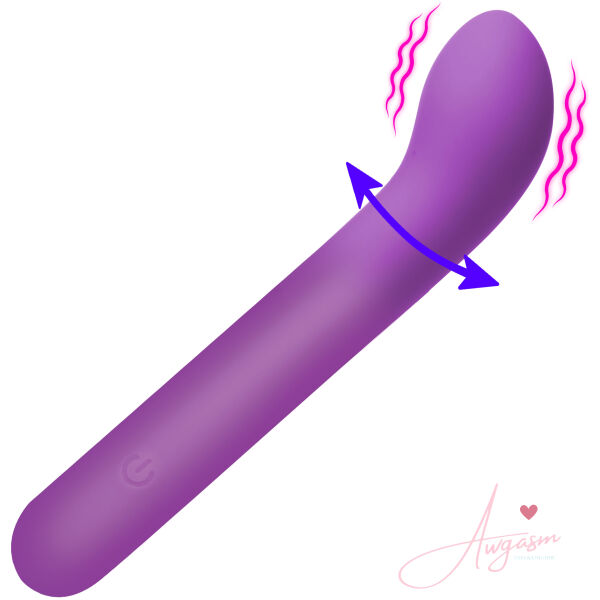 G-Spot Flexible Silicone Vibrator - Purple - Image 5
