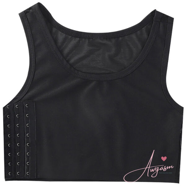 Gender Fluid Chest Compression Binder-Black Large-Boxed - Image 2