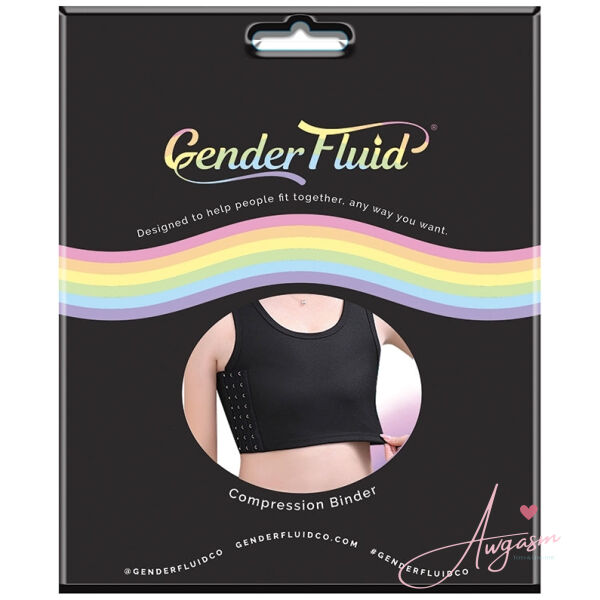 Gender Fluid Chest Compression Binder-Black XL-Boxed - Image 3