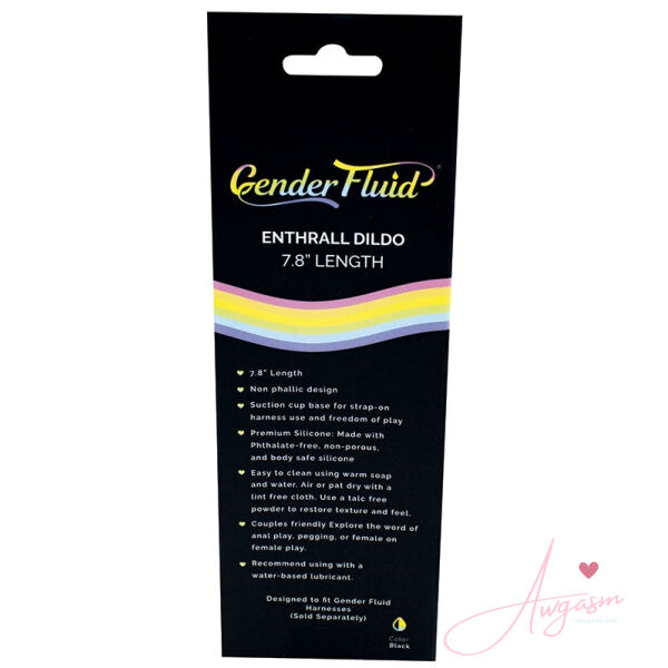 Gender Fluid Enthrall Strap On Dildo-Black 7.8 - Image 3