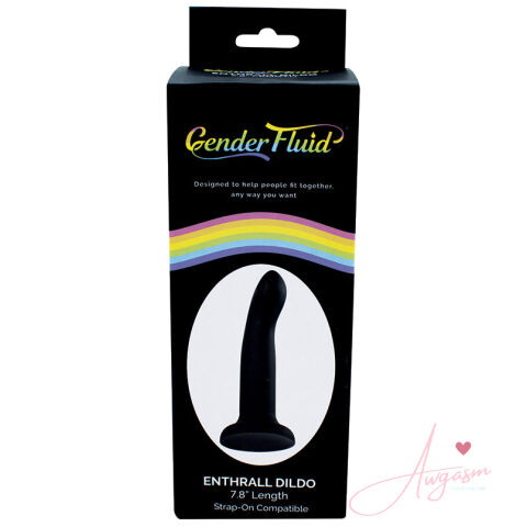 Gender Fluid Enthrall Strap On Dildo-Black 7.8