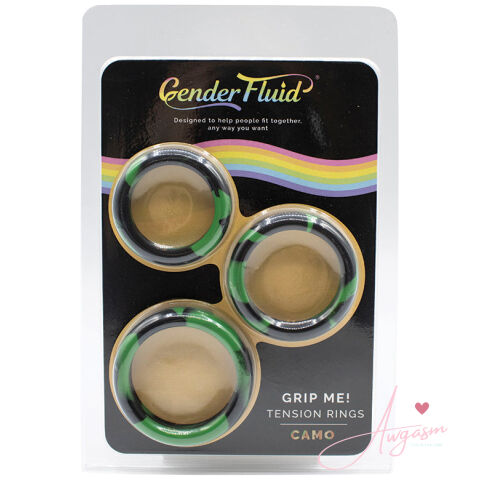 Gender Fluid Grip Me Tension Ring Set-Camo
