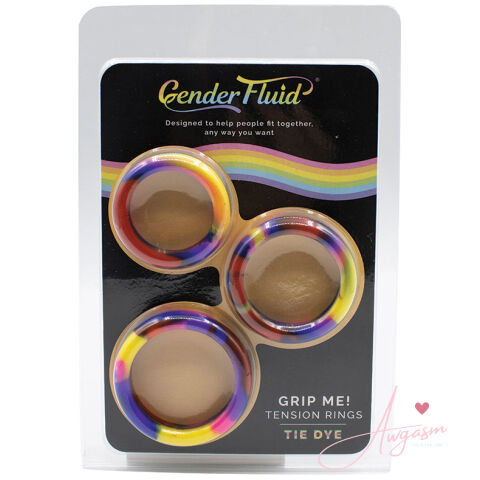 Gender Fluid Grip Me Tension Ring Set-Tie Dye