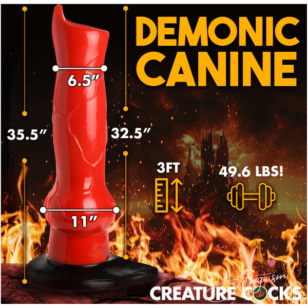 Giant Hell-Hound Canine 3ft Dildo - Image 4
