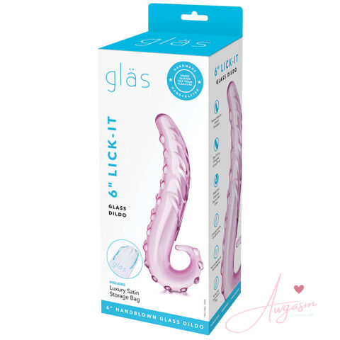 Glas 6" Lick-it Dildo-Pink