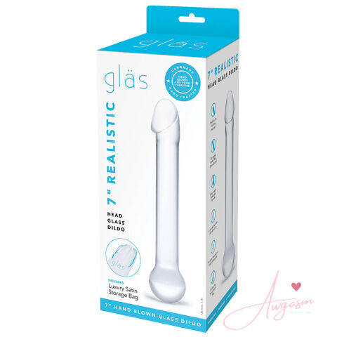 Glas 7" Realistic Head Glass Dildo
