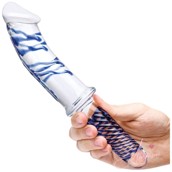 Glas Realistic Double Ended Glass Dildo with Handle 11 - Image 3