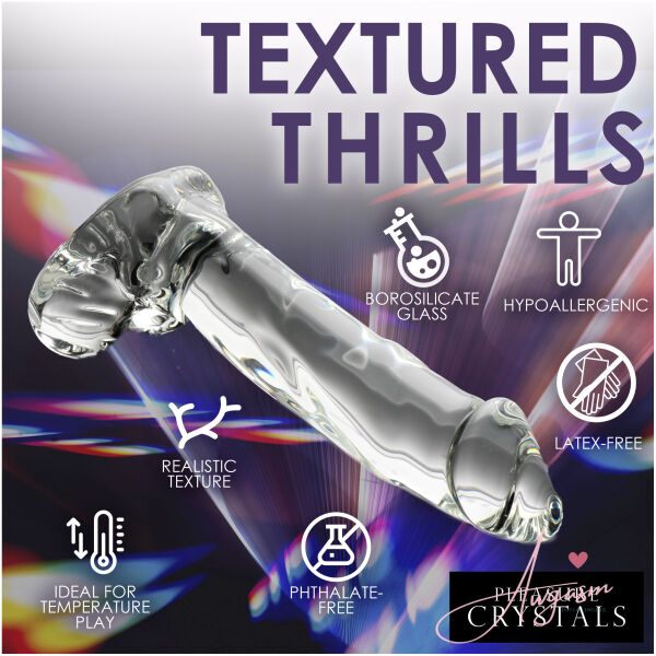 Glass Dildo with Balls - Image 5