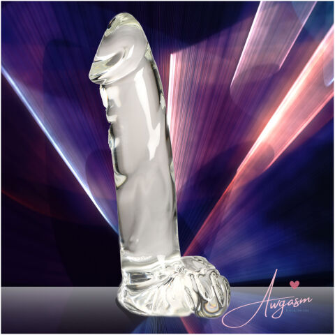 Glass Dildo with Balls